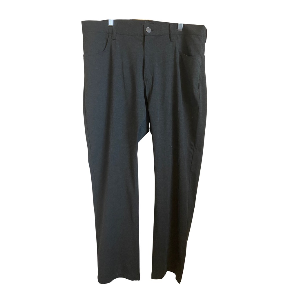 Theory Raffi Slim Fit Tech Ponte 2 Black Pants Mens 36
